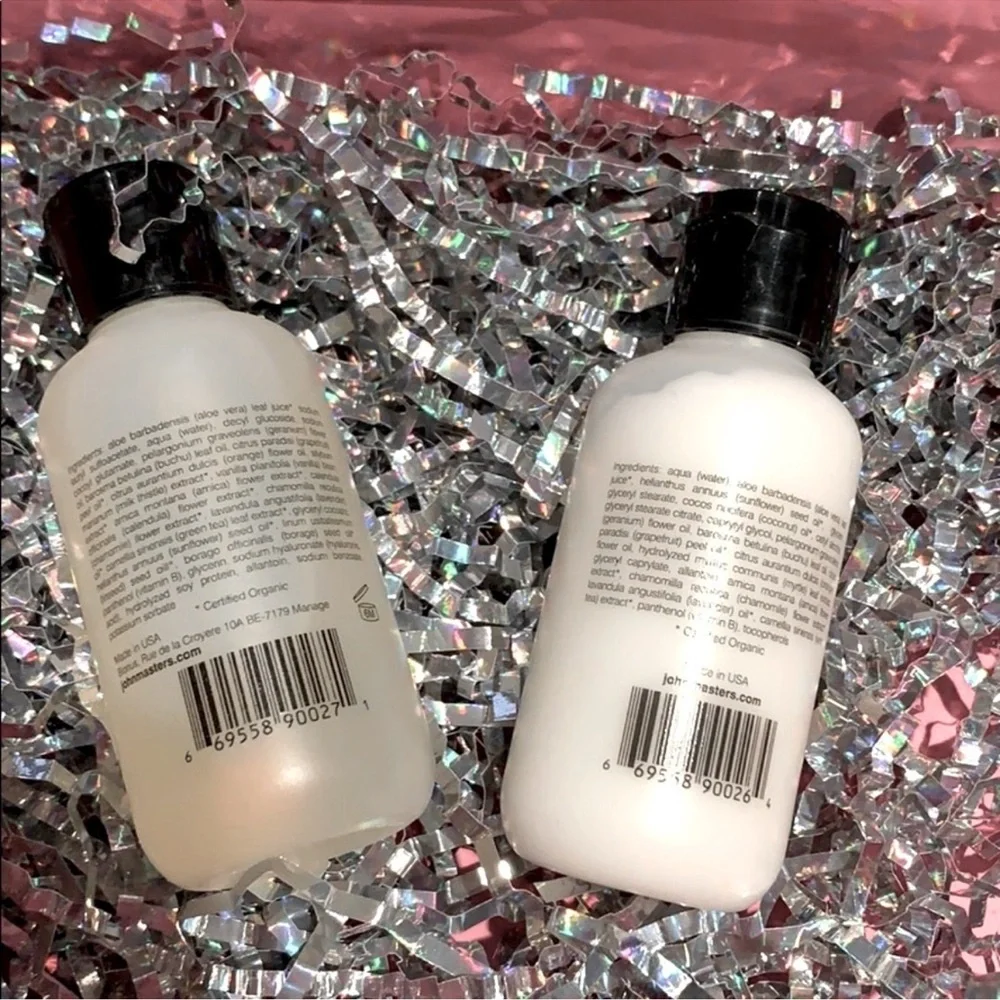 John Masters Organics Body Milk & Body Wash in Geranium & Grapefruit